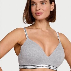 Victoria's Secret Gray Wireless-Bra